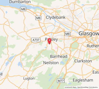 Map of Paisley, ScotlandScotland