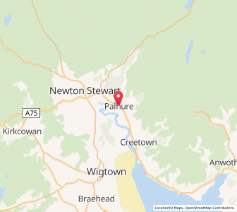 Map of Palnure, ScotlandScotland