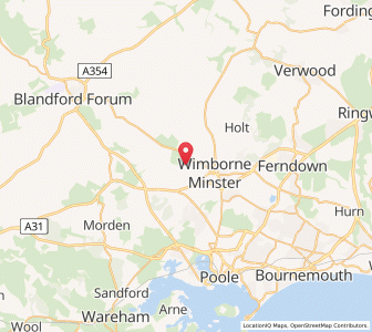 Map of Pamphill, EnglandEngland