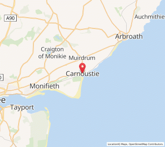 Map of Panbride, ScotlandScotland