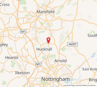Map of Papplewick, EnglandEngland