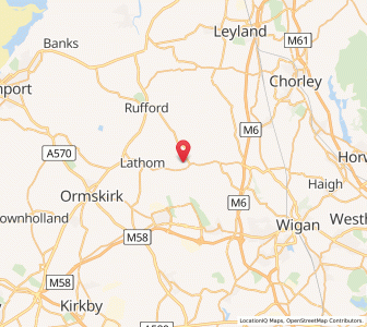 Map of Parbold, EnglandEngland