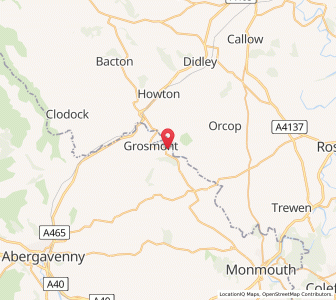 Map of Part-y-Seal, WalesWales