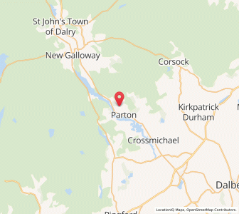 Map of Parton, ScotlandScotland