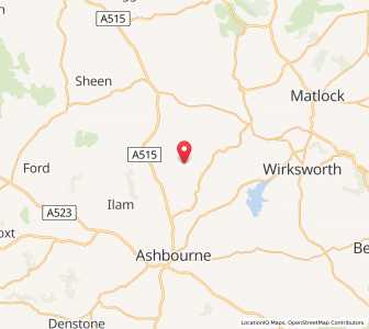 Map of Parwich, EnglandEngland