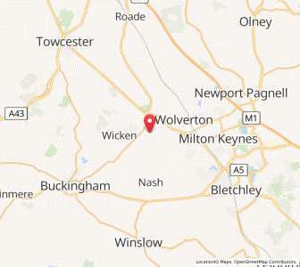 Map of Passenham, EnglandEngland