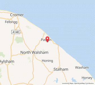 Map of Paston, EnglandEngland