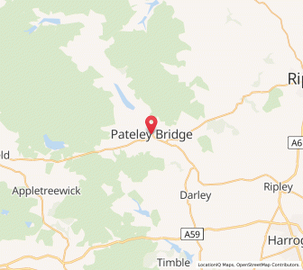 Map of Pateley Bridge, EnglandEngland