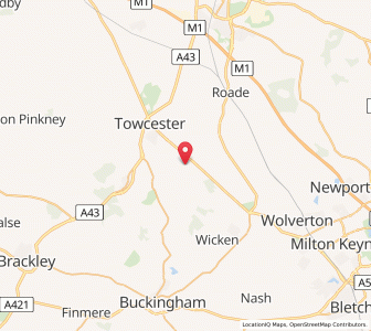 Map of Paulerspury, EnglandEngland