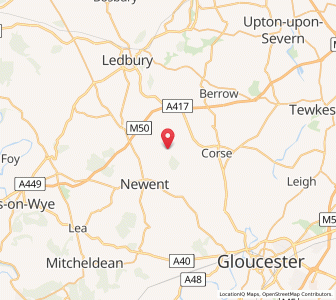 Map of Pauntley, EnglandEngland