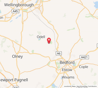 Map of Pavenham, EnglandEngland