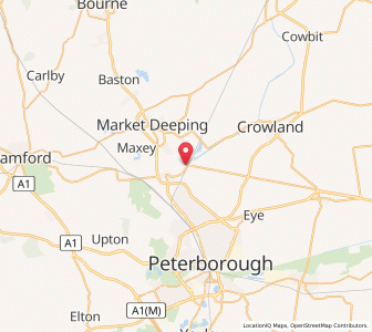 Map of Peakirk, EnglandEngland