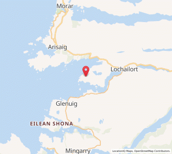 Map of Peanmeanach, ScotlandScotland