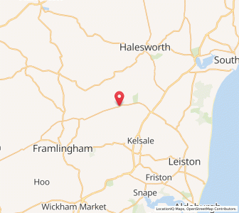 Map of Peasenhall, EnglandEngland