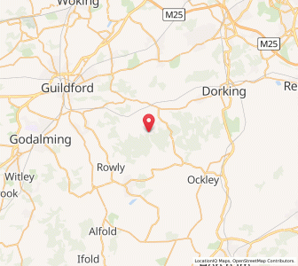 Map of Peaslake, EnglandEngland
