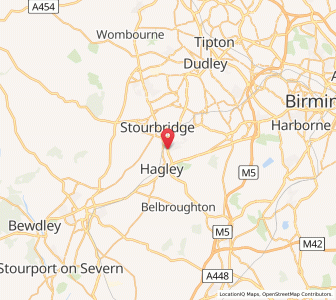 Map of Pedmore, EnglandEngland