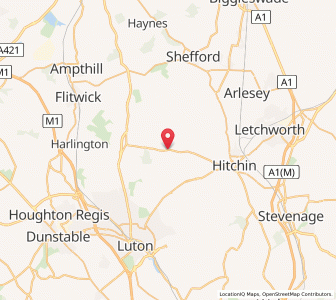 Map of Pegsdon, EnglandEngland