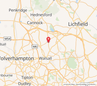 Map of Pelsall, EnglandEngland