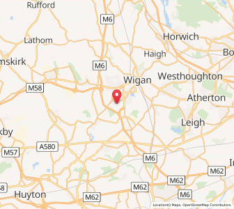 Map of Pemberton, EnglandEngland