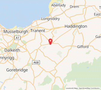 Map of Pencaitland, ScotlandScotland