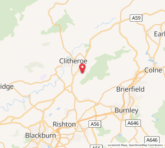 Map of Pendleton, EnglandEngland