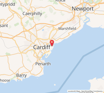 Map of Pengam, WalesWales
