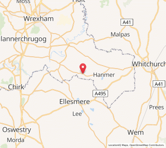 Map of Penley, WalesWales