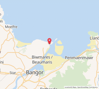 Map of Penmon, WalesWales