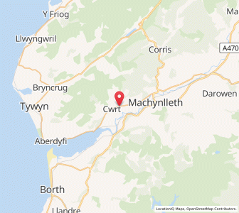 Map of Pennal, WalesWales