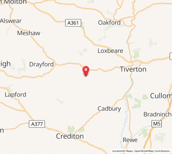 Map of Pennymoor, EnglandEngland