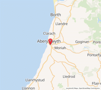 Map of Penparcau, WalesWales
