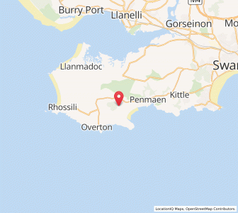 Map of Penrice, WalesWales