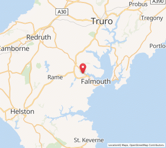 Map of Penryn, EnglandEngland