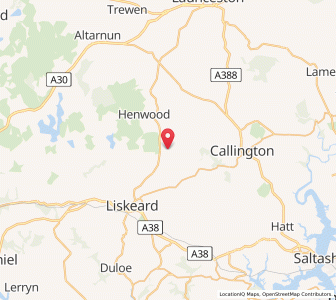 Map of Pensilva, EnglandEngland