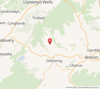 Map of Pentre-bach, WalesWales