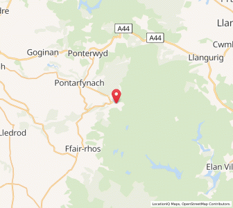 Map of Pentre-briwnant, WalesWales