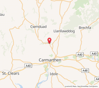 Map of Pentre-Morgan, WalesWales