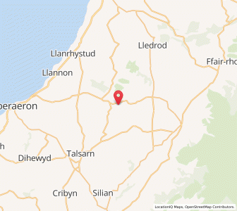 Map of Penuwch, WalesWales