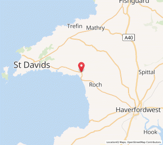 Map of Penycwm, WalesWales