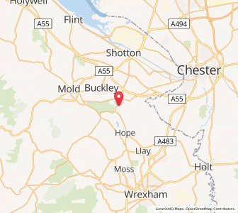 Map of Penyffordd, WalesWales