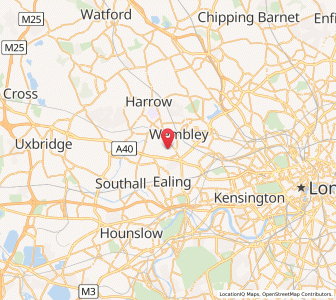 Map of Perivale, EnglandEngland