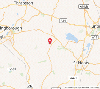 Map of Pertenhall, EnglandEngland