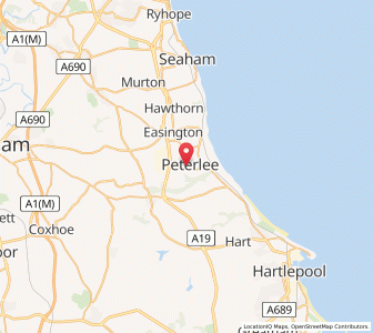 Map of Peterlee, EnglandEngland