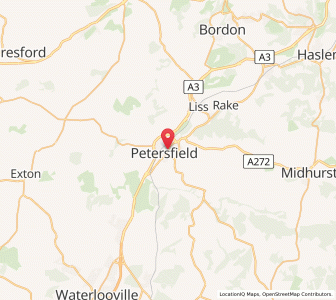 Map of Petersfield, EnglandEngland