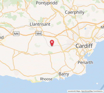 Map of Peterston-super-Ely, WalesWales