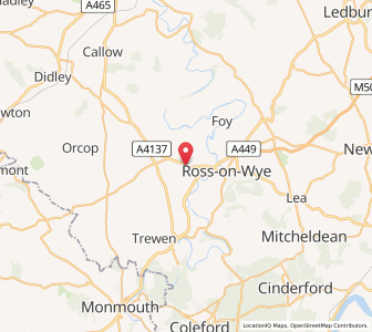 Map of Peterstow, EnglandEngland