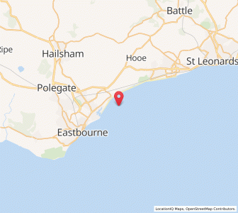 Map of Pevensey Bay, EnglandEngland