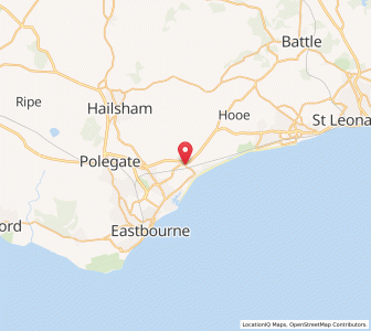 Map of Pevensey, EnglandEngland