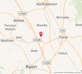 Map of Pickhill, EnglandEngland