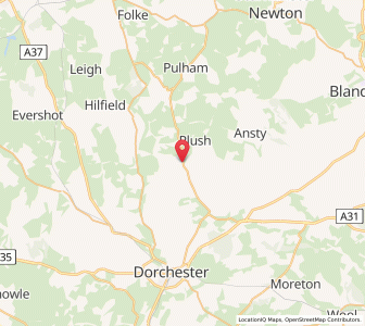 Map of Piddletrenthide, EnglandEngland